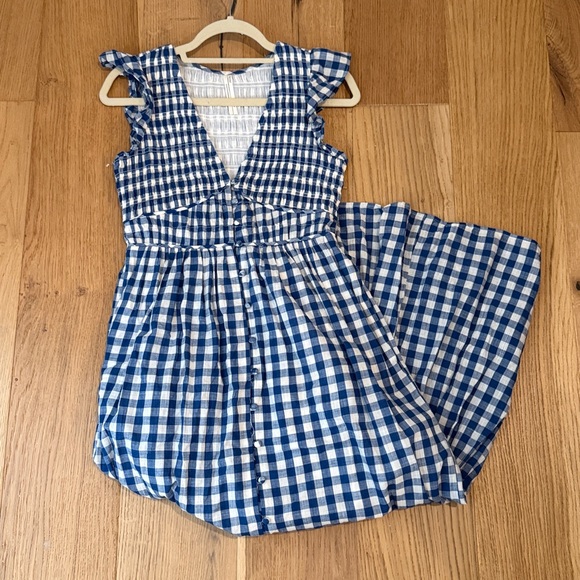 Anthropologie Peregrine ( Blue and White gingham)Dress - Picture 3 of 6